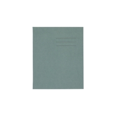 8x6.5" Exercise Book 48 Page, 10mm Squared, Dark Green - Pack of 100